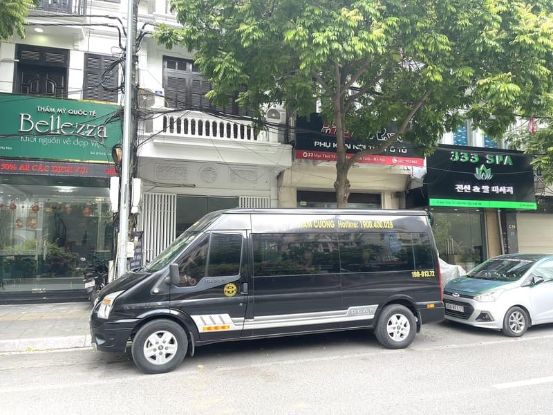 Nhà xe Nam Cường Limousine Việt Trì Phú Thọ đi sân bay Nội Bài