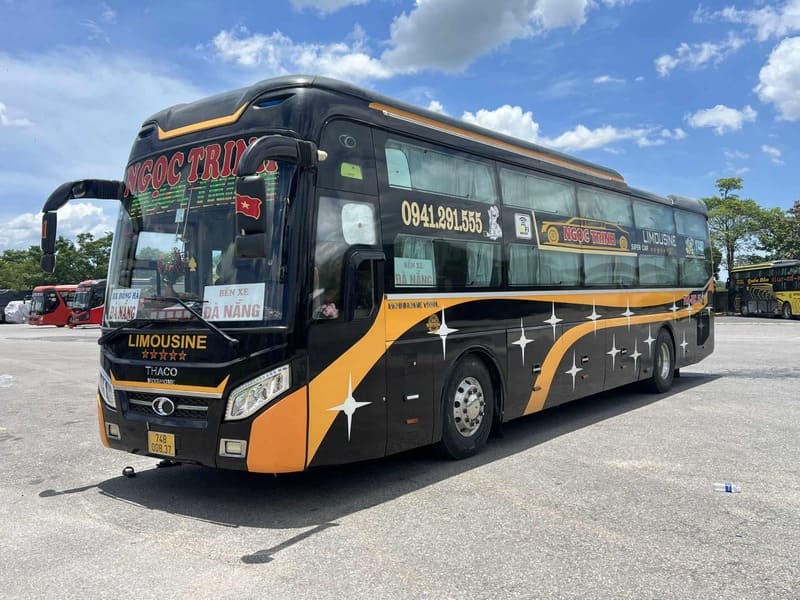 Nhà xe Ngọc Trinh Limousine Đà Nẵng đi Huế Đông Hà Quảng Trị