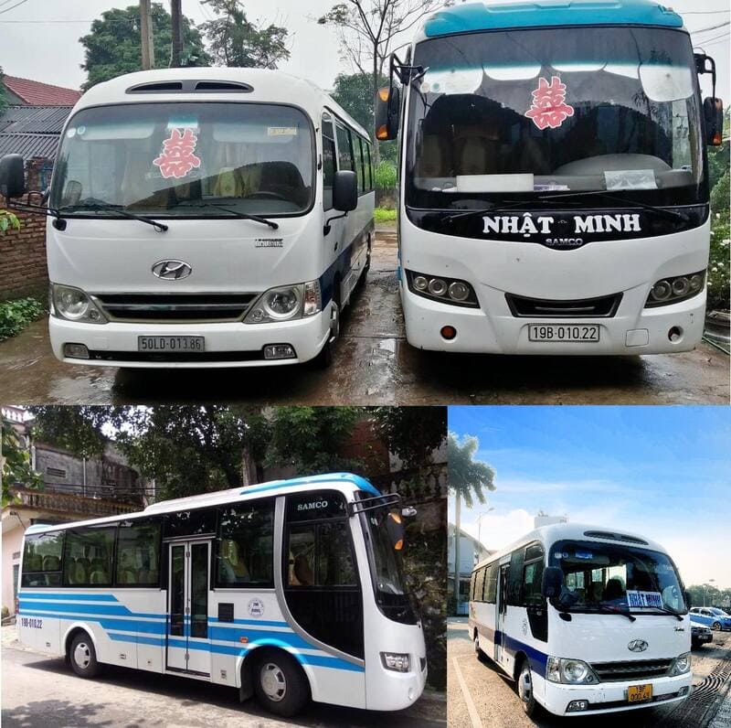 Nhà xe Nhật Minh Phú Thọ Hải Phòng Hà Nội bến xe Mỹ Đình