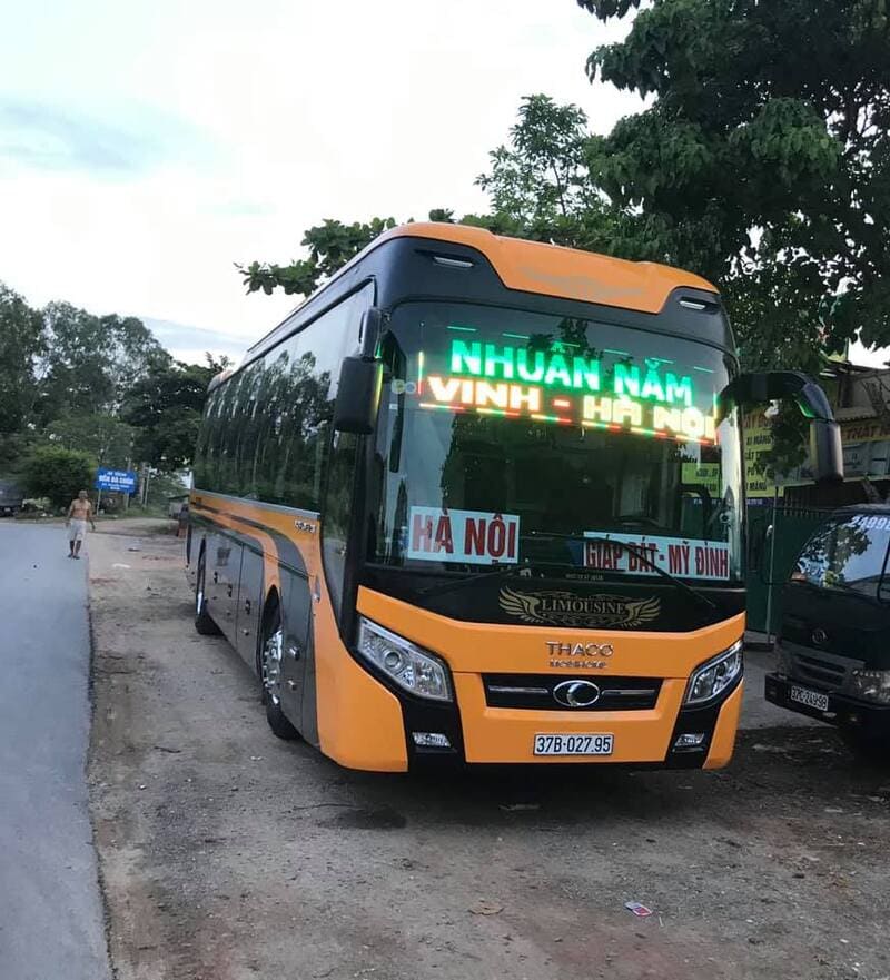 Nhà xe Nhuận Năm Nghệ An Phú Thọ Hà Nội bx Nước Ngầm