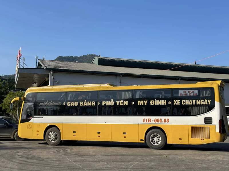 Nhà xe Oanh Hùng Cao Bằng đi Hà Nội bến xe Mỹ Đình