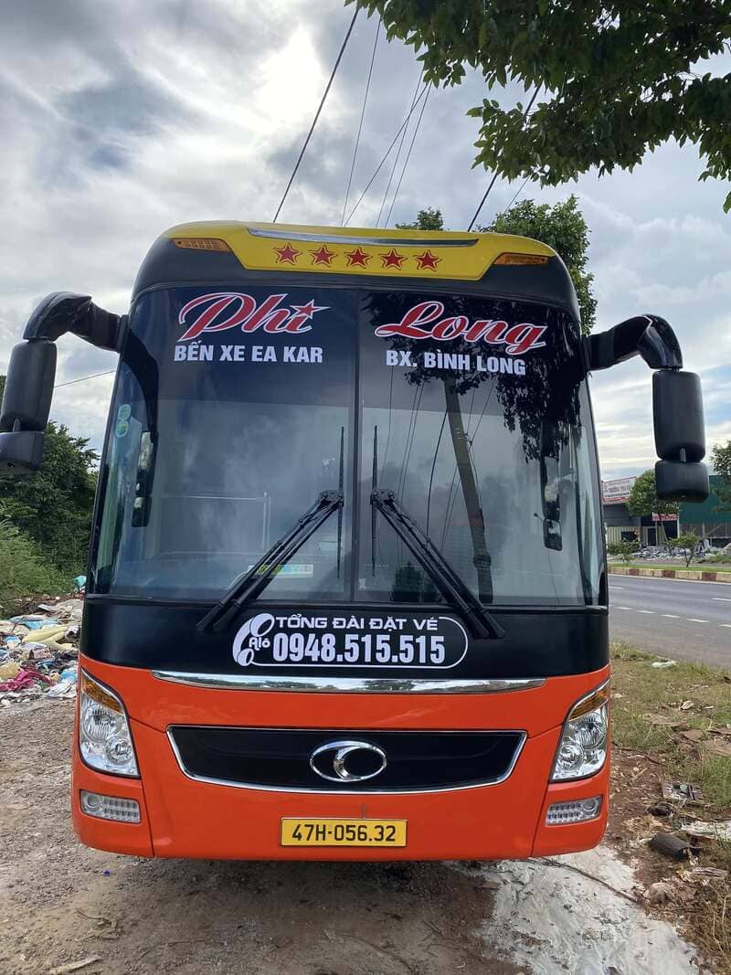 Nhà xe Phi Long Eakar (Đắk Lắk) đi Bình Phước Bù Đốp Lộc Ninh