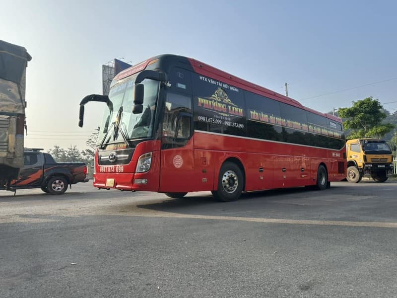 Nhà xe Phương Linh Mường La (Sơn La) đi Tiên Lãng (Hải Phòng)