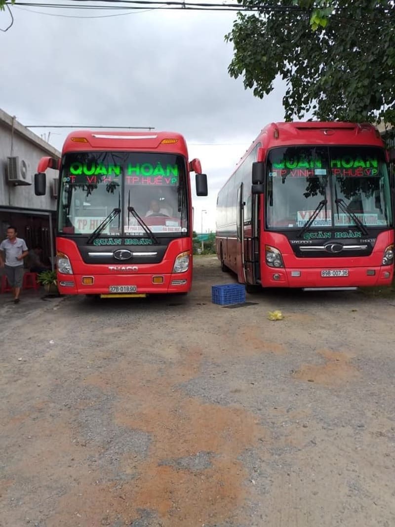 Nhà xe Quân Hoàn Huế Vinh Nghệ An Đô Lương Thanh Chương