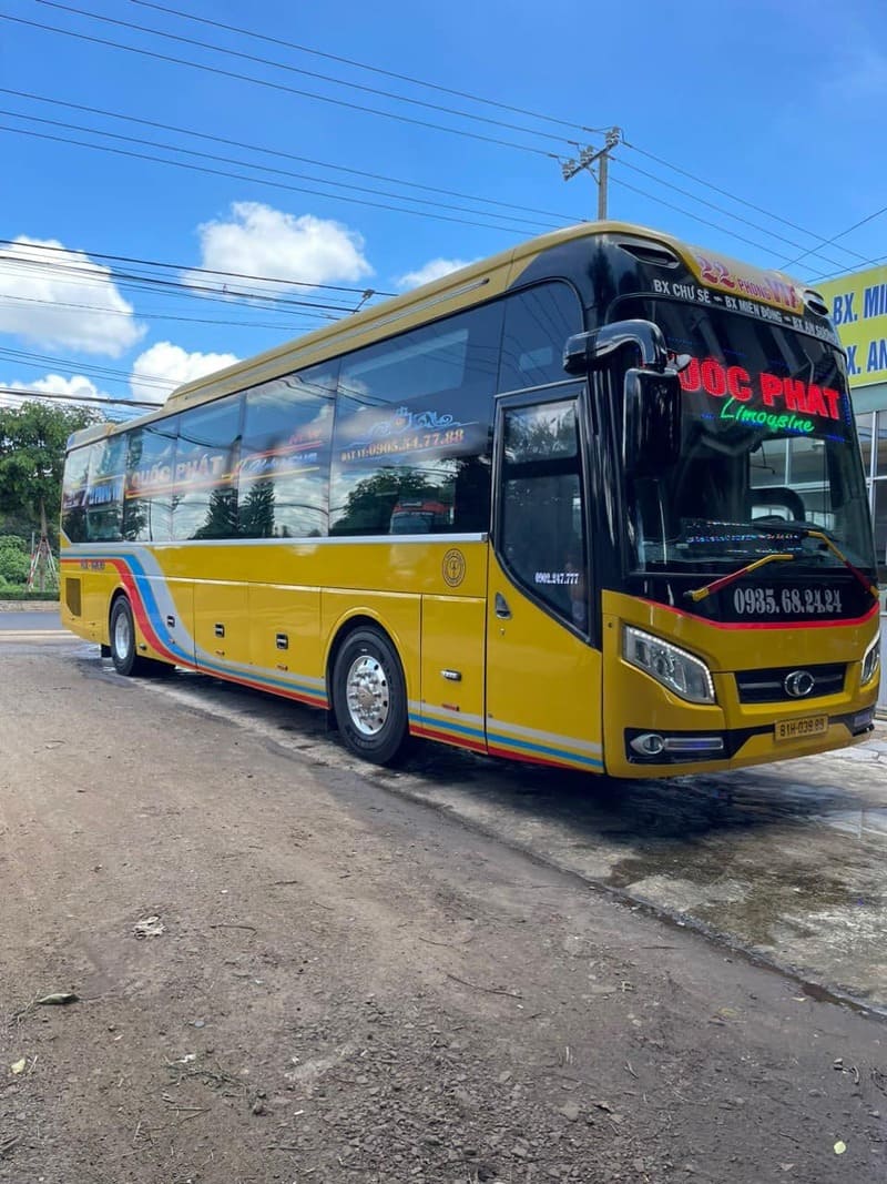 Nhà xe Quốc Phát Chư Sê Gia Lai Bình Dương Miền Đông An Sương
