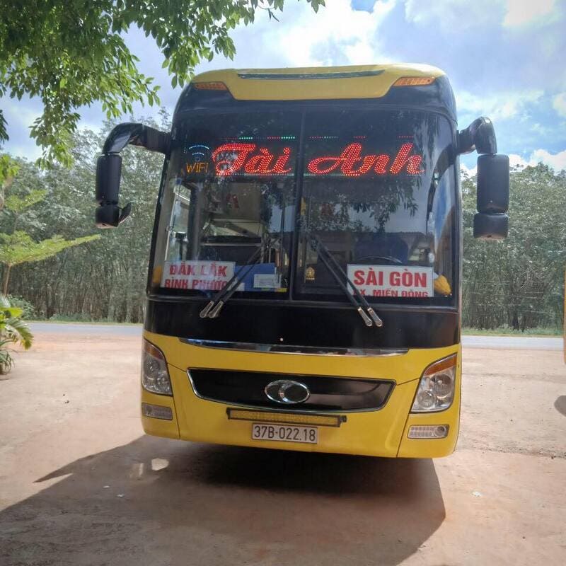 Nhà xe Tài Anh Con Cuông Nghệ An đi Sài Gòn tuyến quốc lộ 14