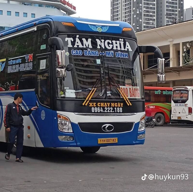 Nhà xe Tám Nghĩa Cao Bằng đi Hà Nội bến xe Mỹ Đình