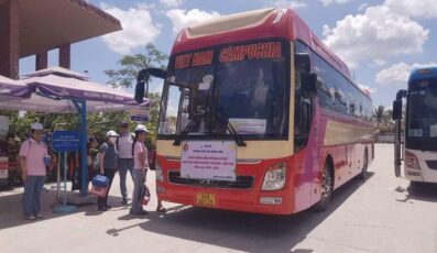 Nhà xe Tân Vạn Thuận 2 tuyến Campuchia đi Trà Vinh Sóc Trăng
