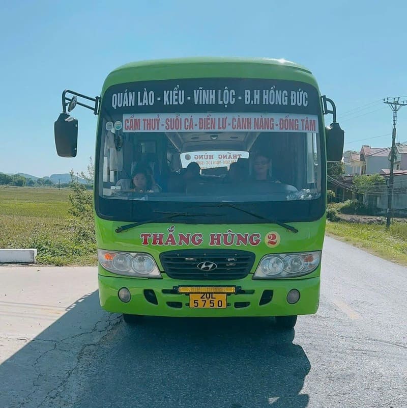 Nhà xe Thắng Hùng Sầm Sơn Đồng Tâm Vĩnh Lộc Cẩm Thủy Bá Thước
