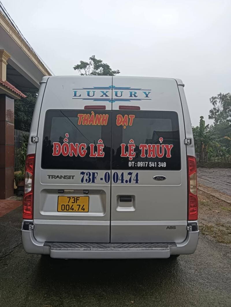 Nhà xe Thành Đạt Đồng Lê đi Đồng Hới Lệ Thủy Quảng Bình