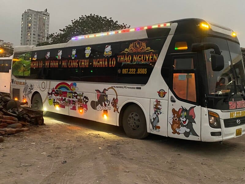 Nhà xe Thảo Nguyên Mù Cang Chải Nghĩa Lộ Mỹ Đình Hà Nội