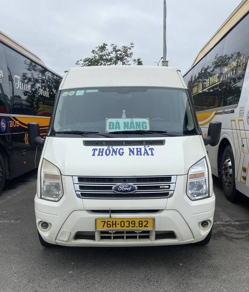 Nhà xe Thống Nhất Quảng Ngãi Đà Nẵng Quảng Nam Núi Thành