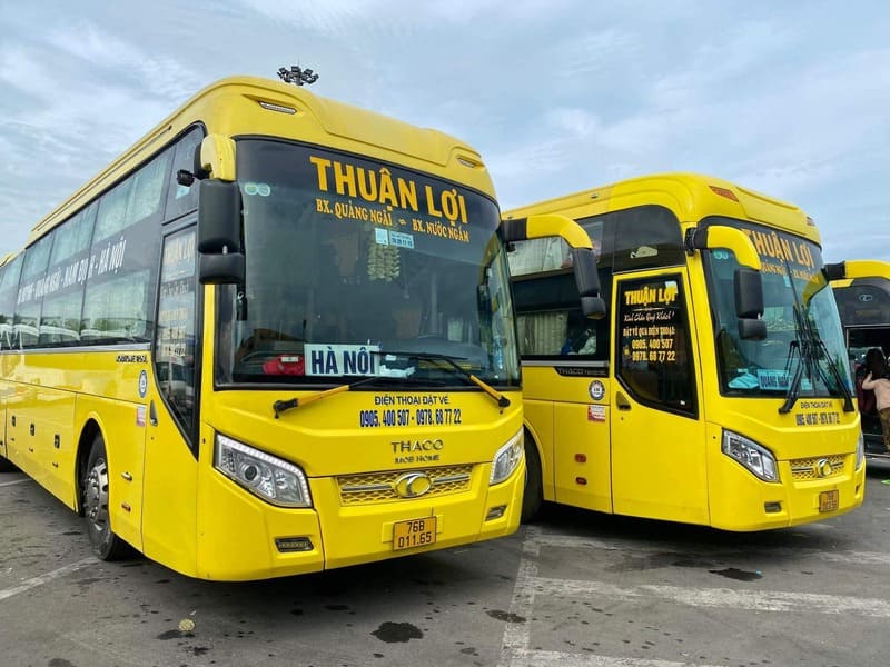 Nhà xe Thuận Lợi Quảng Ngãi Hà Nội Nam Định BX Nước Ngầm
