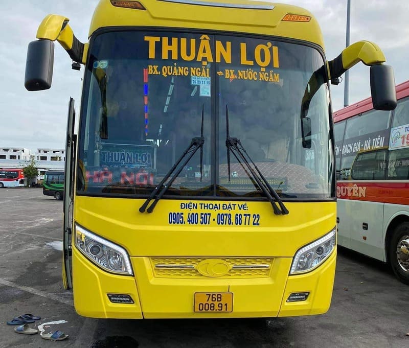 Nhà xe Thuận Lợi Quảng Ngãi Hà Nội Nam Định BX Nước Ngầm