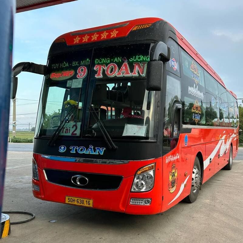 Nhà xe 9 Toàn Tây Hòa Phú Yên đi LaGi Bà Rịa Nhơn Trạch TPHCM