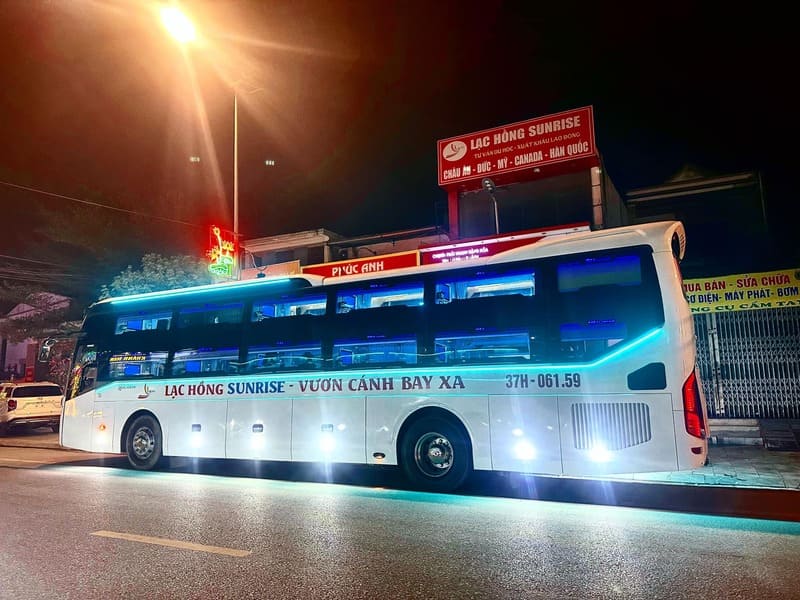 Nhà xe Lạc Hồng Sunrise Hà Nội Nội Bài đi Nghệ An Đô Lương