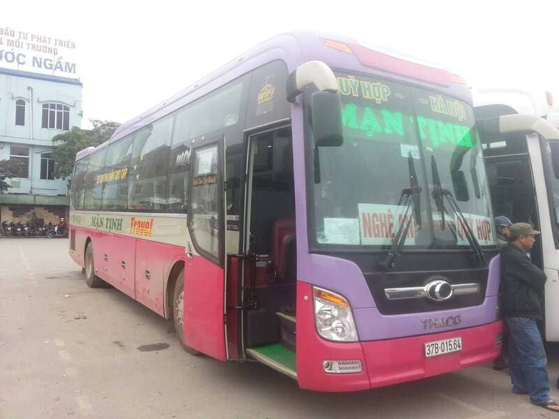 Nhà xe Mận Tịnh Qùy Hợp Nghệ An đi Hà Nội Bắc Ninh Bắc Giang