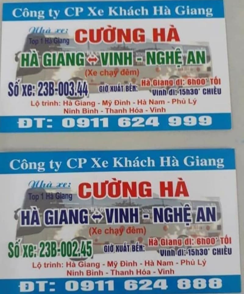 5 Nhà xe khách Hà Nam Hà Giang Phủ Lý đi Đồng Văn Mèo Vạc