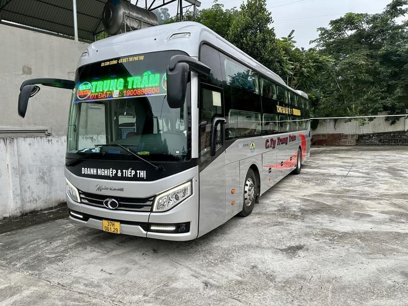 Nhà xe Trung Trầm Mường Xén Hòa Bình Hà Nội các tỉnh phía Bắc