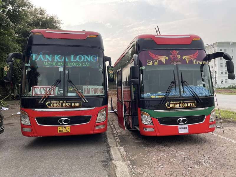 Nhà xe Ka Long Hoài Tùng Quế Phong Hải Phòng Móng Cái