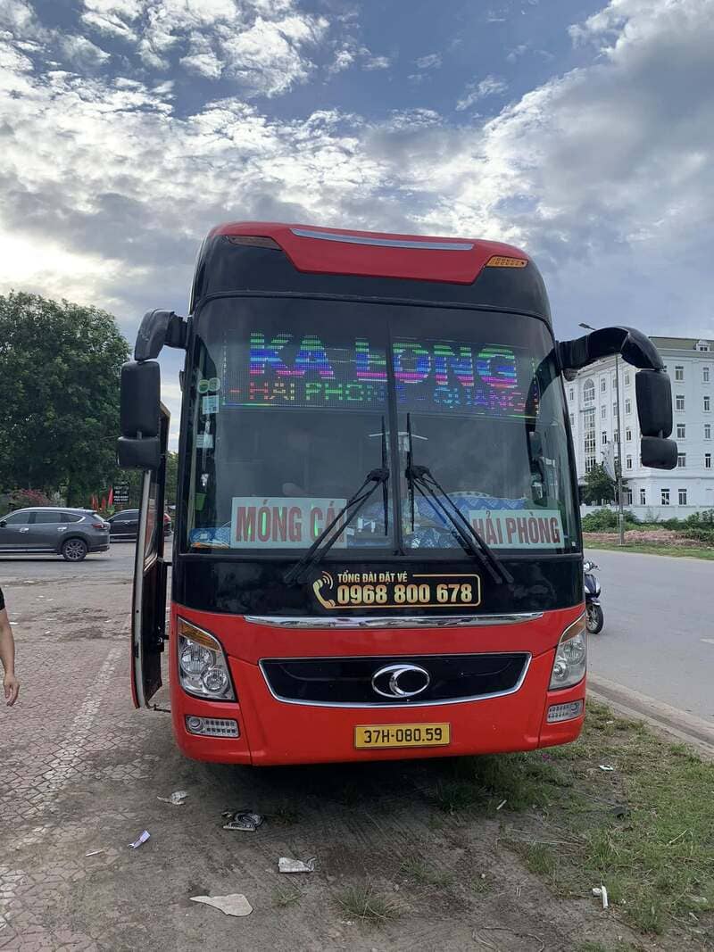 Nhà xe Ka Long Hoài Tùng Quế Phong Hải Phòng Móng Cái