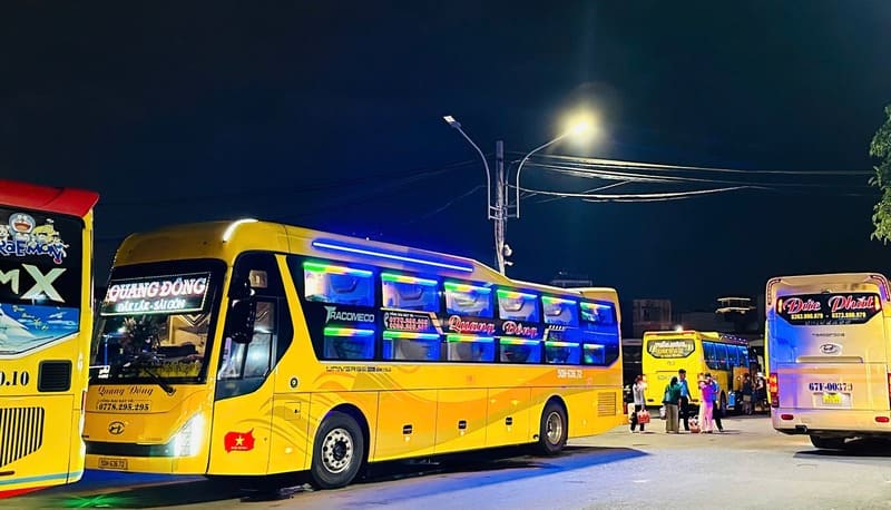 Nhà xe Quang Đông M’Đrắk Ea Kar Phước An Đắk Lắk Sài Gòn