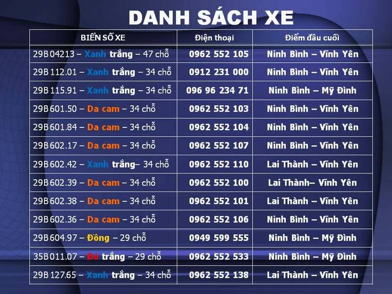 Nhà xe Thiên Trường: Số điện thoại hotline, giá vé, lộ trình