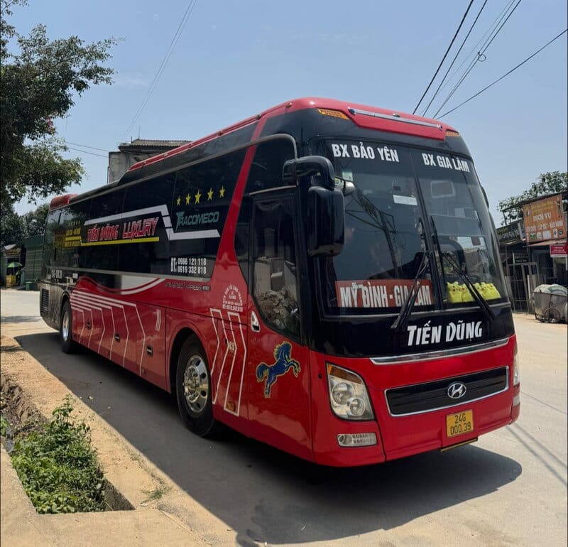 Nhà xe Tiến Dũng Lào Cai Bảo Yên Yên Bái Hà Nội Bắc Ninh