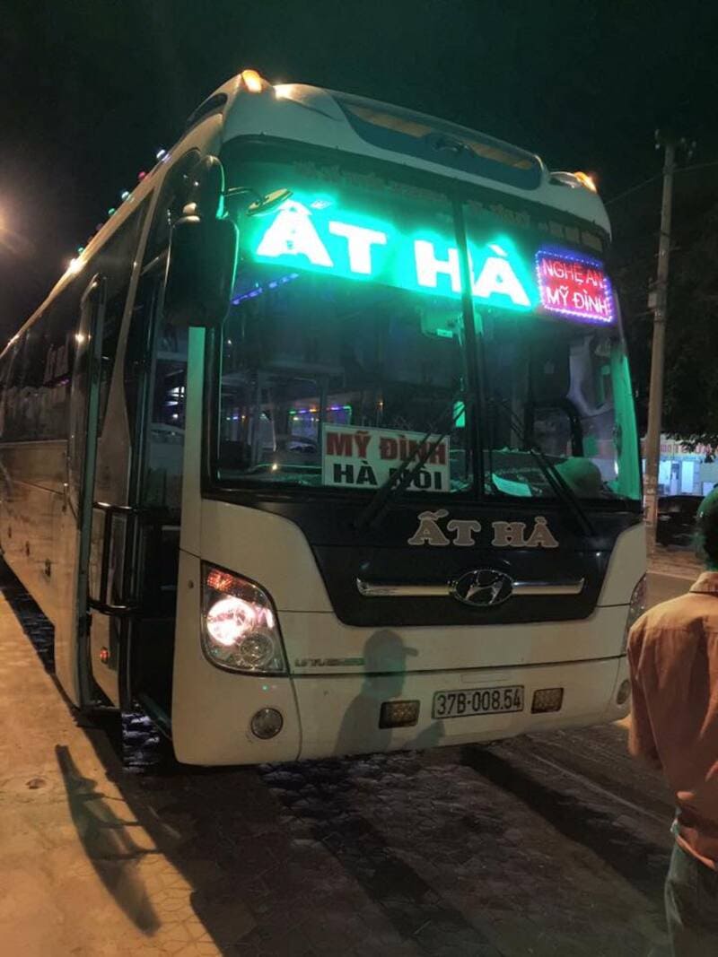 Nhà xe Ất Hà Tân Kỳ Đô Lương Vinh Cửa Lò Nghệ An Hà Nội