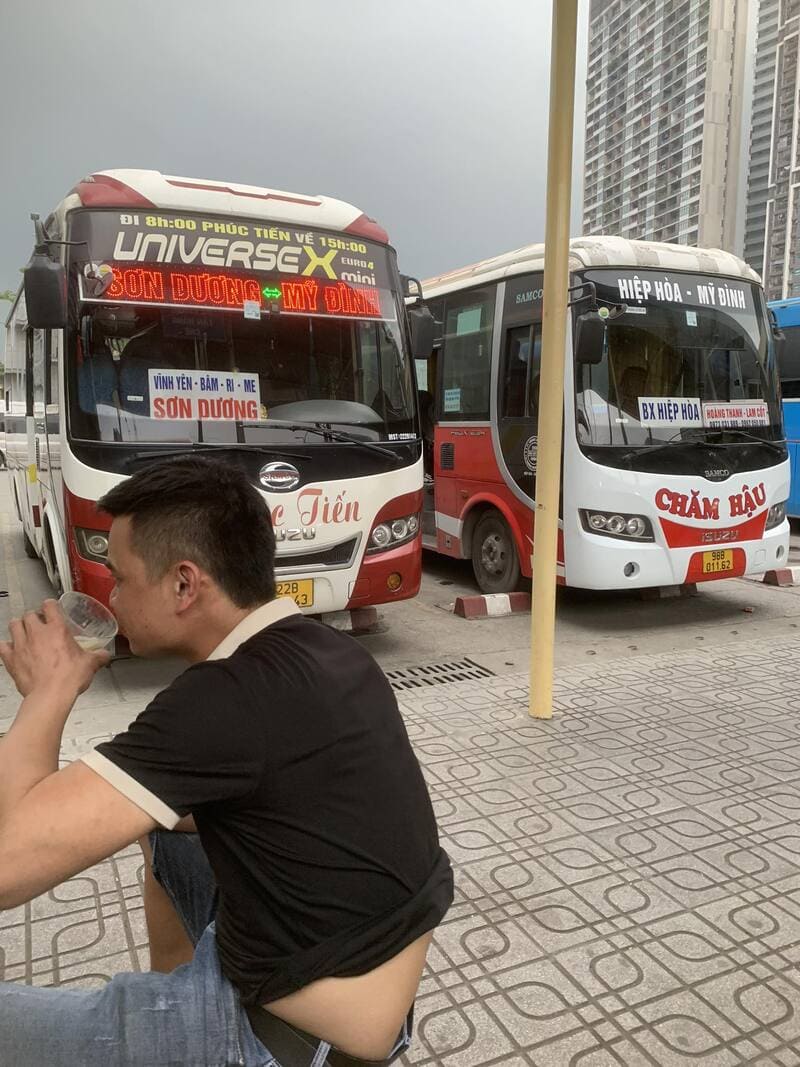 Nhà xe Chăm Hậu Lam Cốt Hiệp Hòa Bắc Giang Mỹ Đình Hà Nội