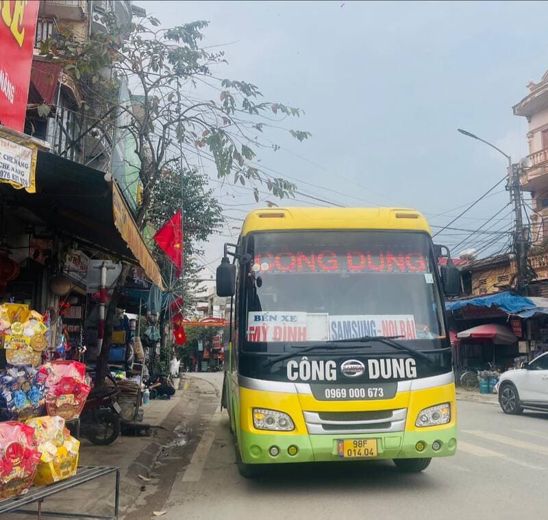 Nhà xe Công Dung Bố Hạ Mỹ Đình Bắc Giang Bắc Ninh Hà Nội