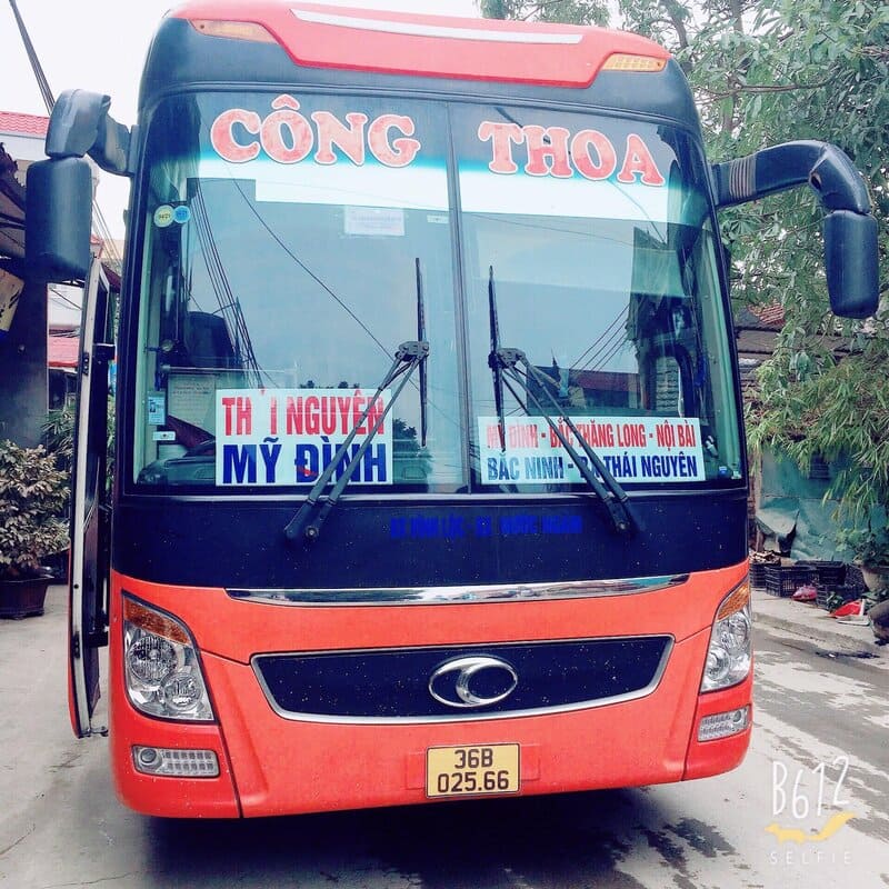 Nhà xe Công Thoa Thanh Hóa Sơn Tây Hà Nội Thái Nguyên