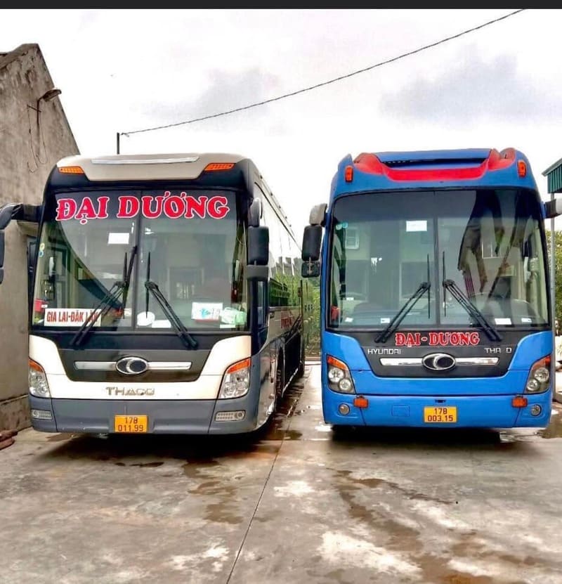 Nhà xe Đại Dương Thái Bình Đăk Lăk Gia Lai Krông Pa huyện Lắk