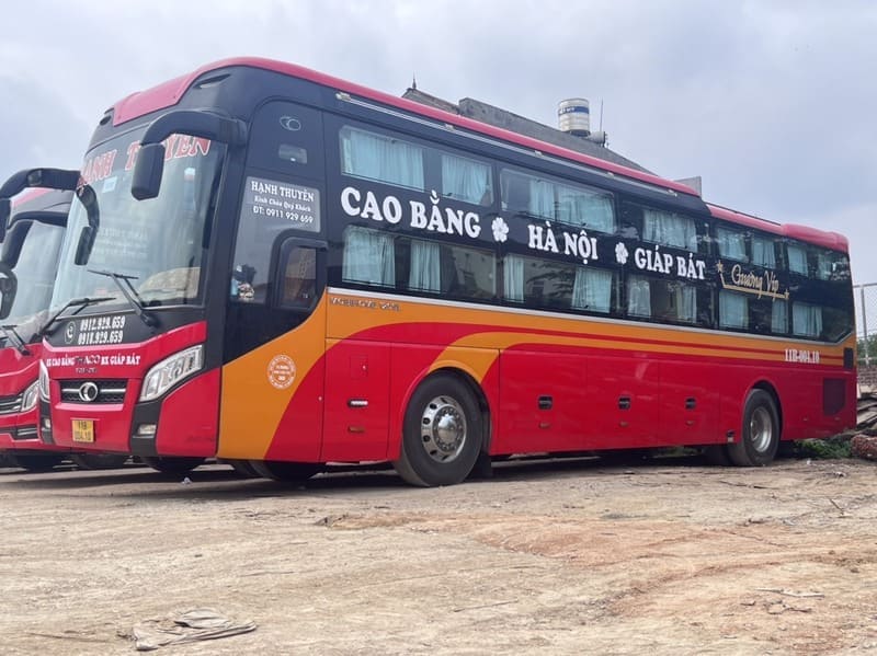 Nhà xe Hạnh Thuyên Cao Bằng Hà Nội bến xe Giáp Bát Mỹ Đình