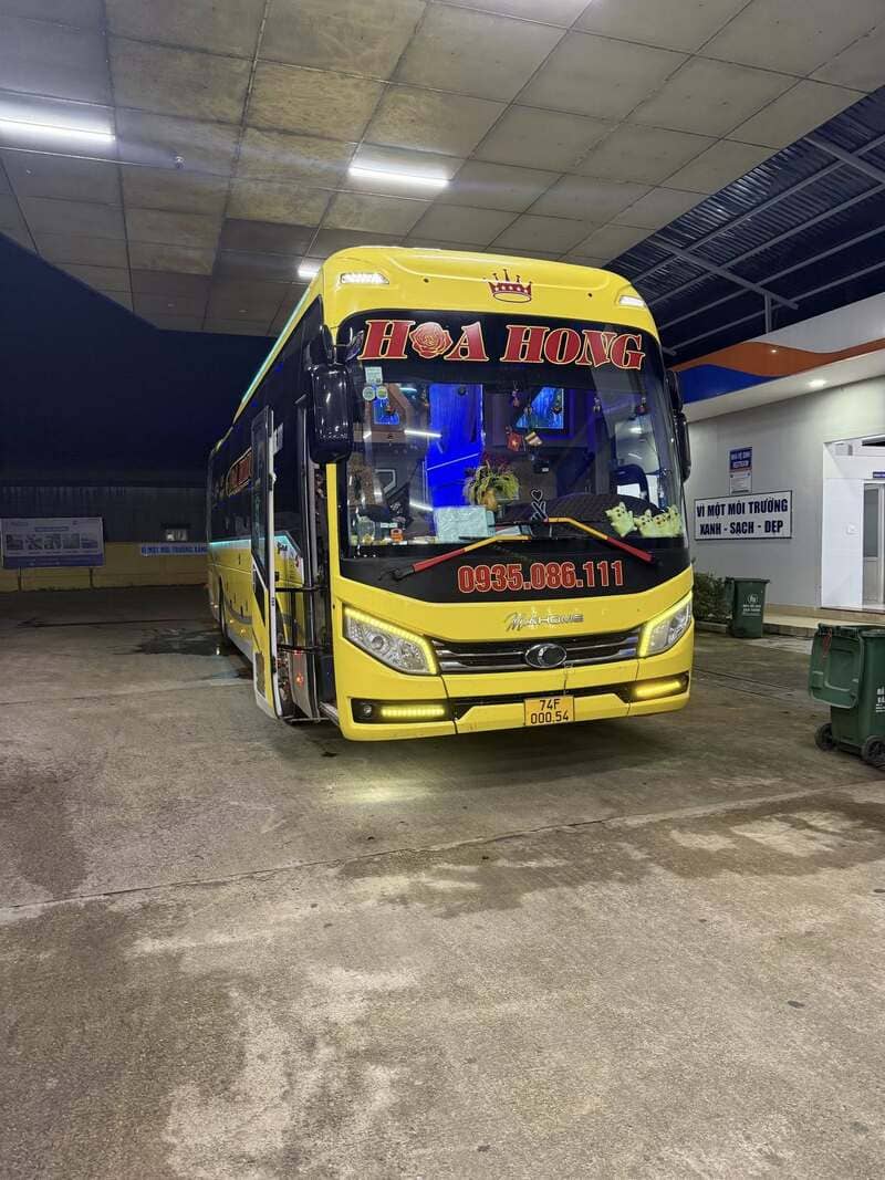 Nhà xe Hoa Hồng Lao Bảo Đông Hà Quảng Trị Hà Nội