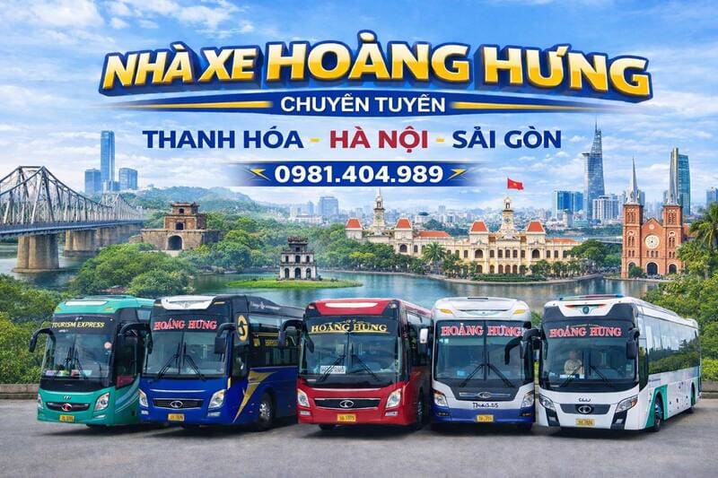 Nhà xe Hoàng Hưng Hậu Lộc Hà Nội Sơn Tây Sài Gòn Củ Chi
