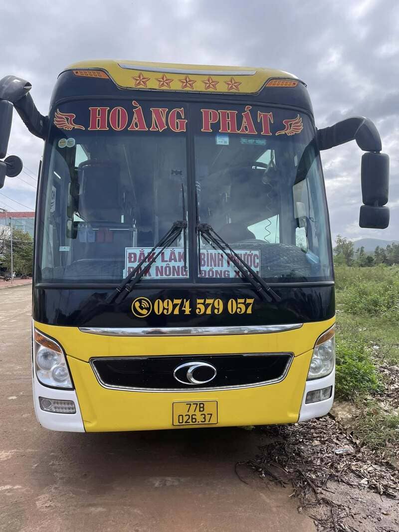 Nhà xe Hoàng Phát Bình Định Quy Nhơn Phú Yên Đắk Lắk Bình Phước