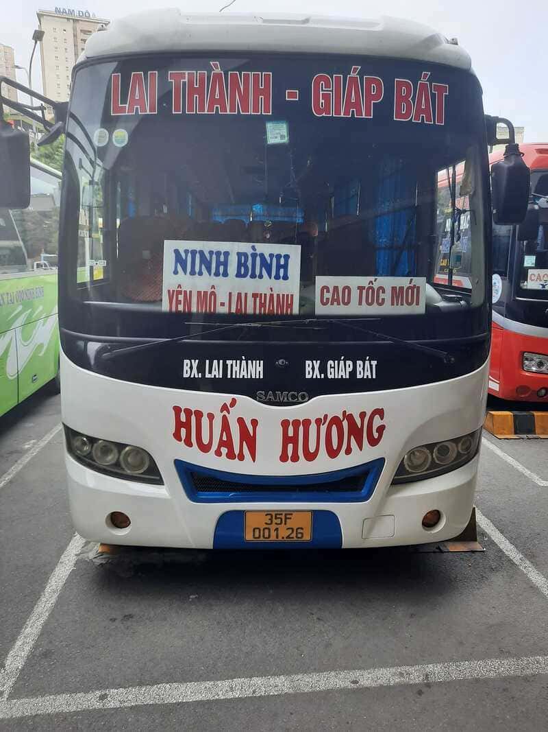 Nhà xe Huấn Hương Lai Thành Yên Mô Ninh Bình Hà Nội Giáp Bát