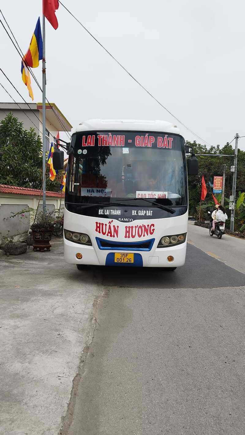 Nhà xe Huấn Hương Lai Thành Yên Mô Ninh Bình Hà Nội Giáp Bát
