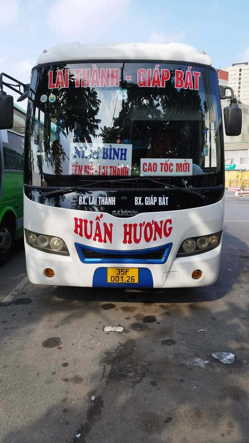 Nhà xe Huấn Hương Lai Thành Yên Mô Ninh Bình Hà Nội Giáp Bát