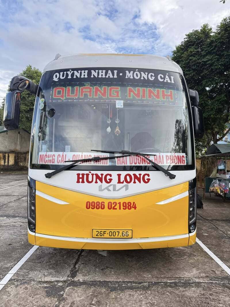 Nhà xe Hùng Long Móng Cái Sơn La Mường Giôn Quỳnh Nhai