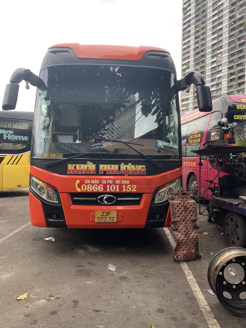Nhà xe Khởi Phượng Xín Mần Su Phì Hà Giang Hà Nội Mỹ Đình