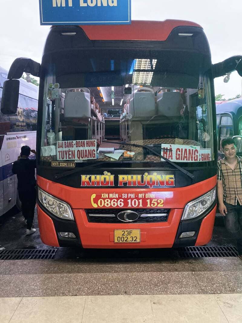 Nhà xe Khởi Phượng Xín Mần Su Phì Hà Giang Hà Nội Mỹ Đình