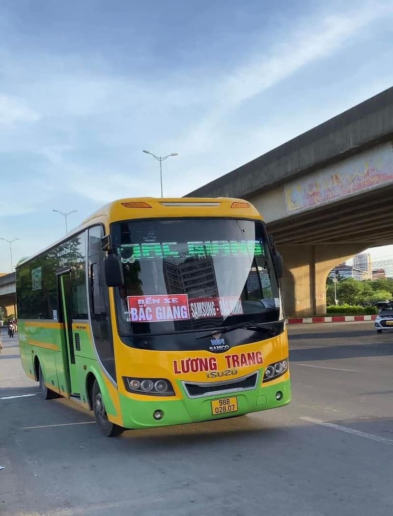 Nhà xe Lương Trang Bố Hạ Bắc Giang Mỹ Đình Hà Nội Bắc Ninh