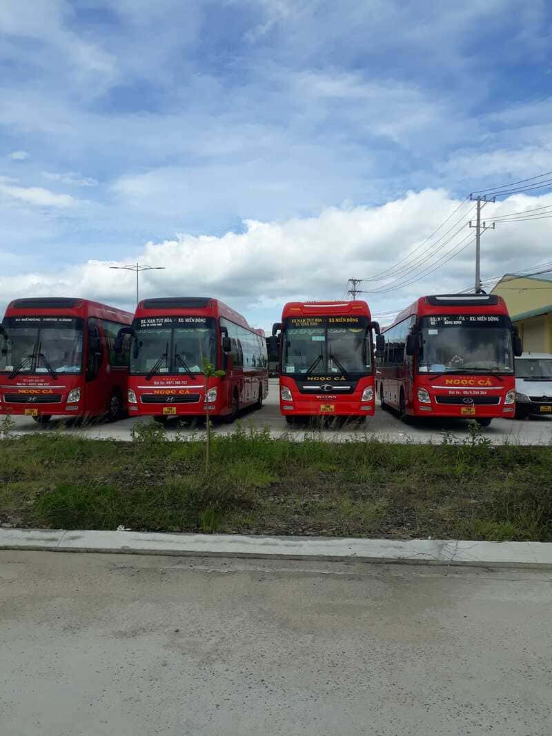 Nhà xe Ngọc Cả Sài Gòn Tuy Hòa Quy Nhơn Gia Lai Kon Tum Măng Đen
