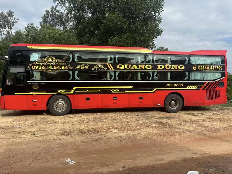 Nhà xe Quang Dũng Huế Hà Tĩnh Vinh Nghi Sơn Thanh Hóa
