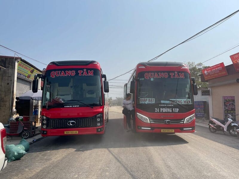 Nhà xe Quang Tâm Thanh Hóa Hà Nội Hoằng Hóa biển Hải Tiến