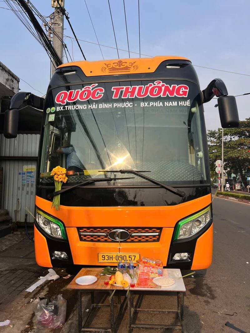 Nhà xe Quốc Thưởng Huế Đồng Xoài Bình Phước Đà Nẵng Kon Tum