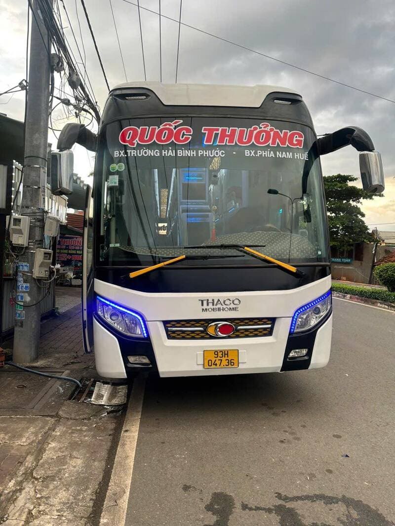Nhà xe Quốc Thưởng Huế Đồng Xoài Bình Phước Đà Nẵng Kon Tum