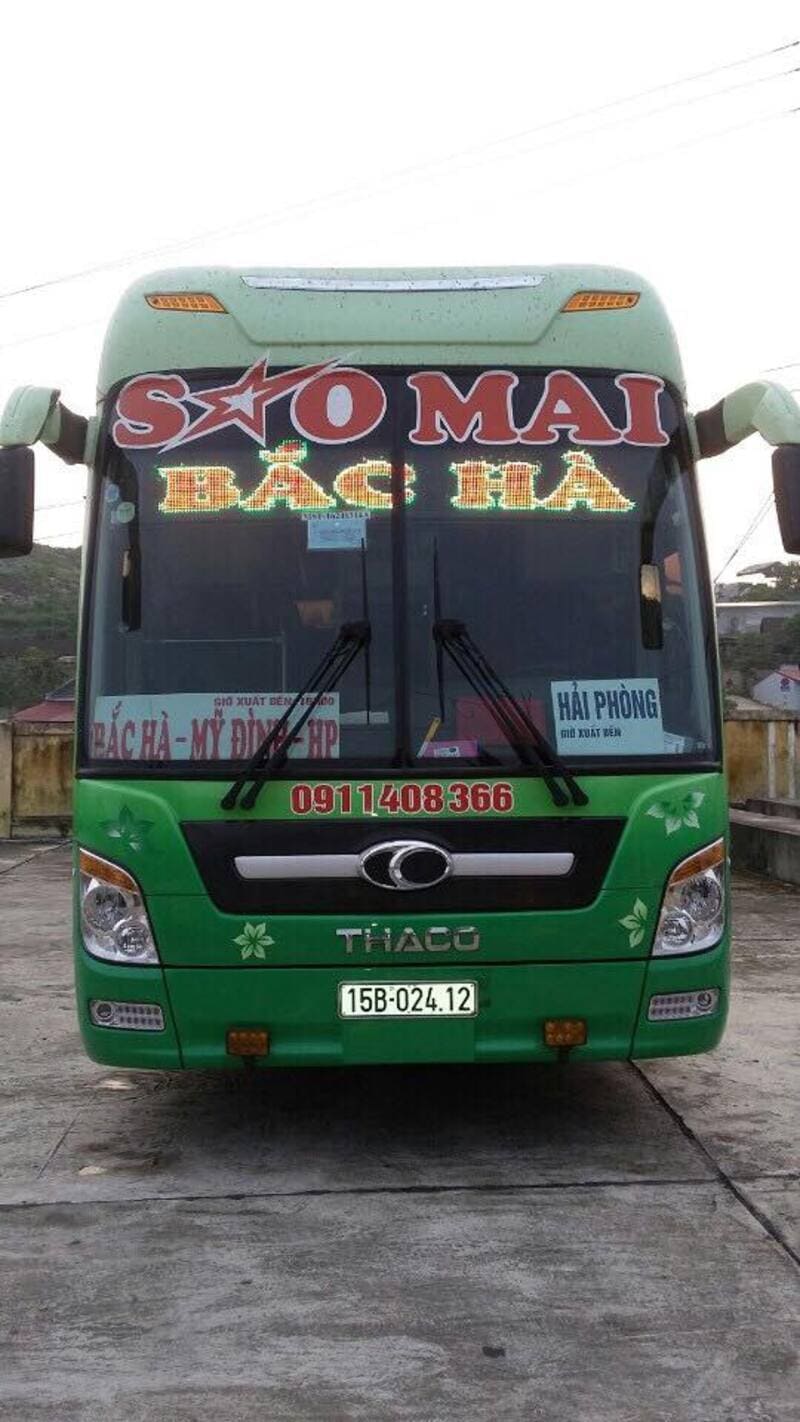 Nhà xe Sao Mai Lào Cai - Hải Phòng Hải Dương Sapa Hắc Hà